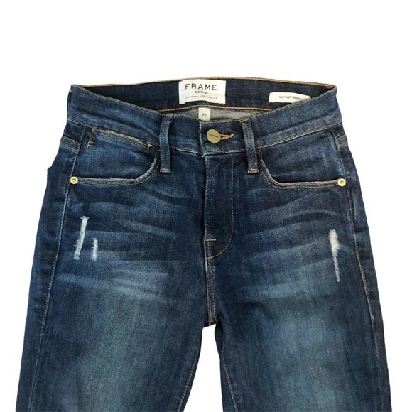 Frame Denim Le High Skinny Walgrove Distress Jeans - Picture 4 of 10